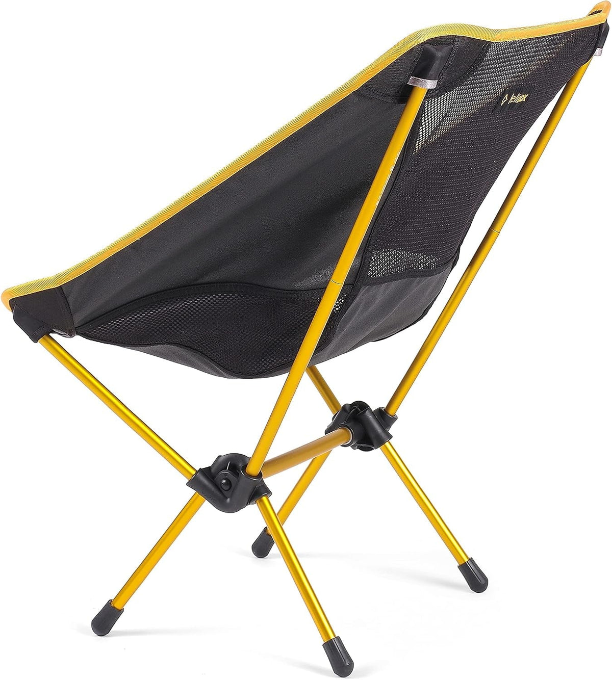Chair One Original Lightweight, Compact, Collapsible Camping Chair, Black/Golden Yellow