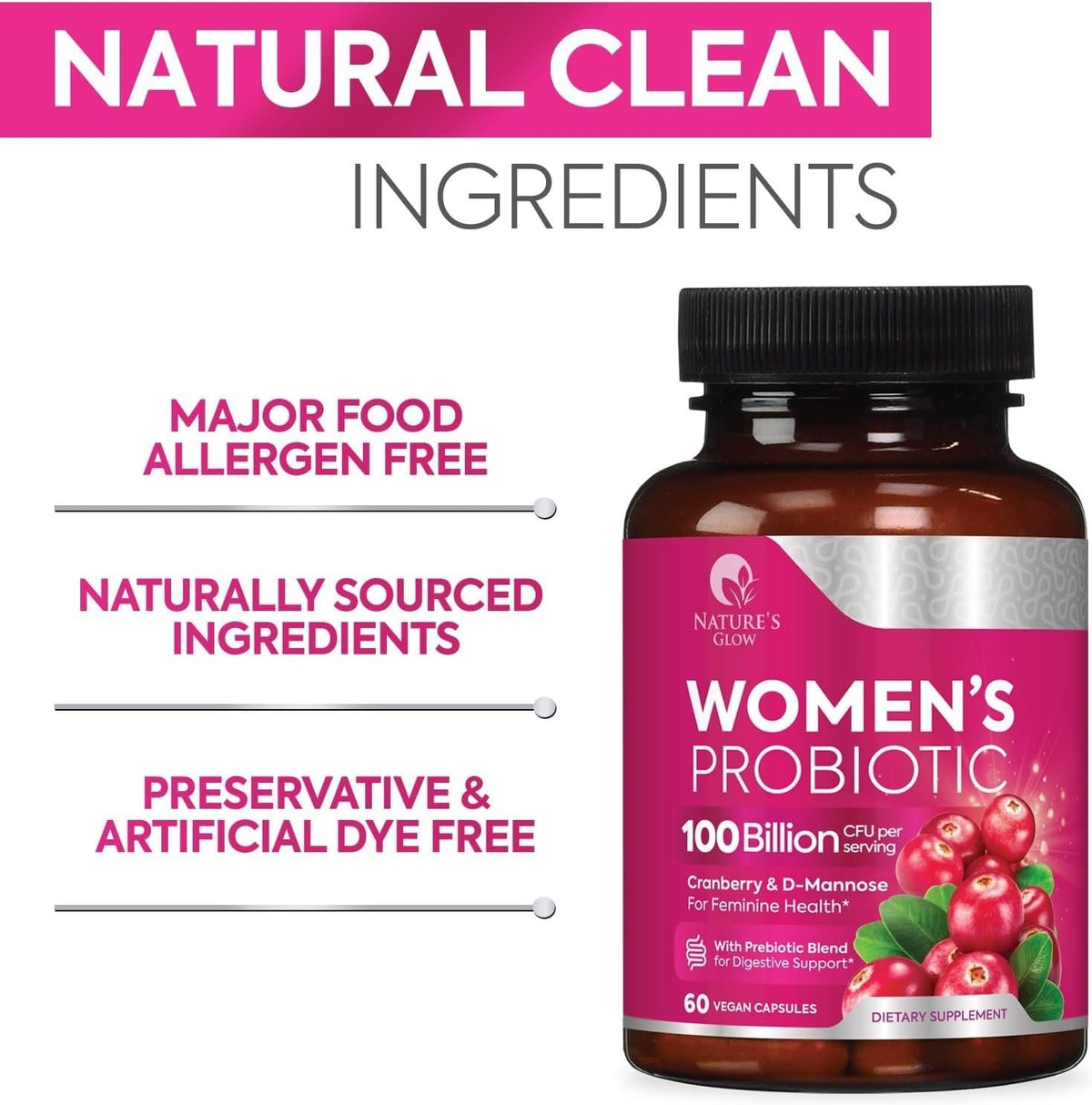 Probiotics for Women - for Digestive Health, Immune Support, & Vaginal Health