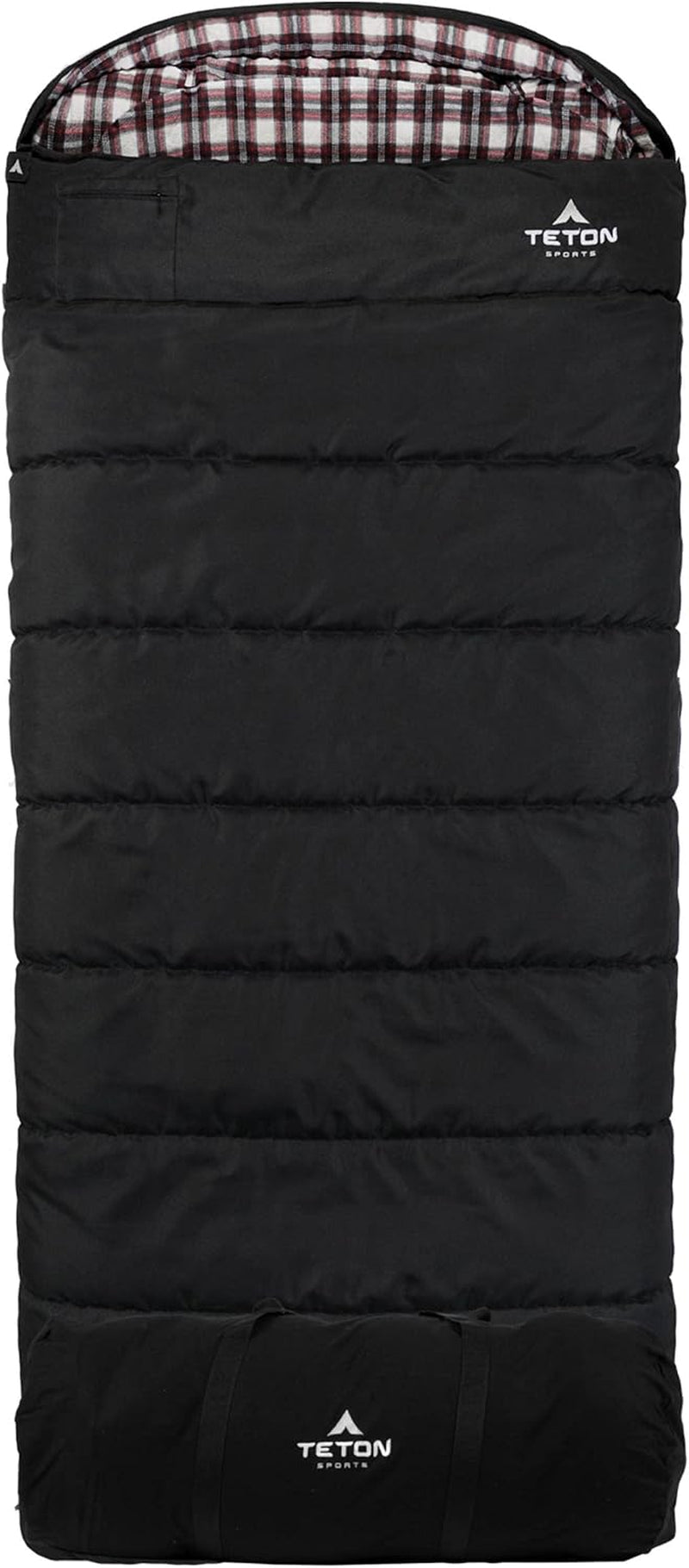 Deer Hunter Sleeping Bag, Warm and Comfortable Camping Sleeping Bag, Teton Tough Canvas Shell for Camping, Hunting, and Cold Weather