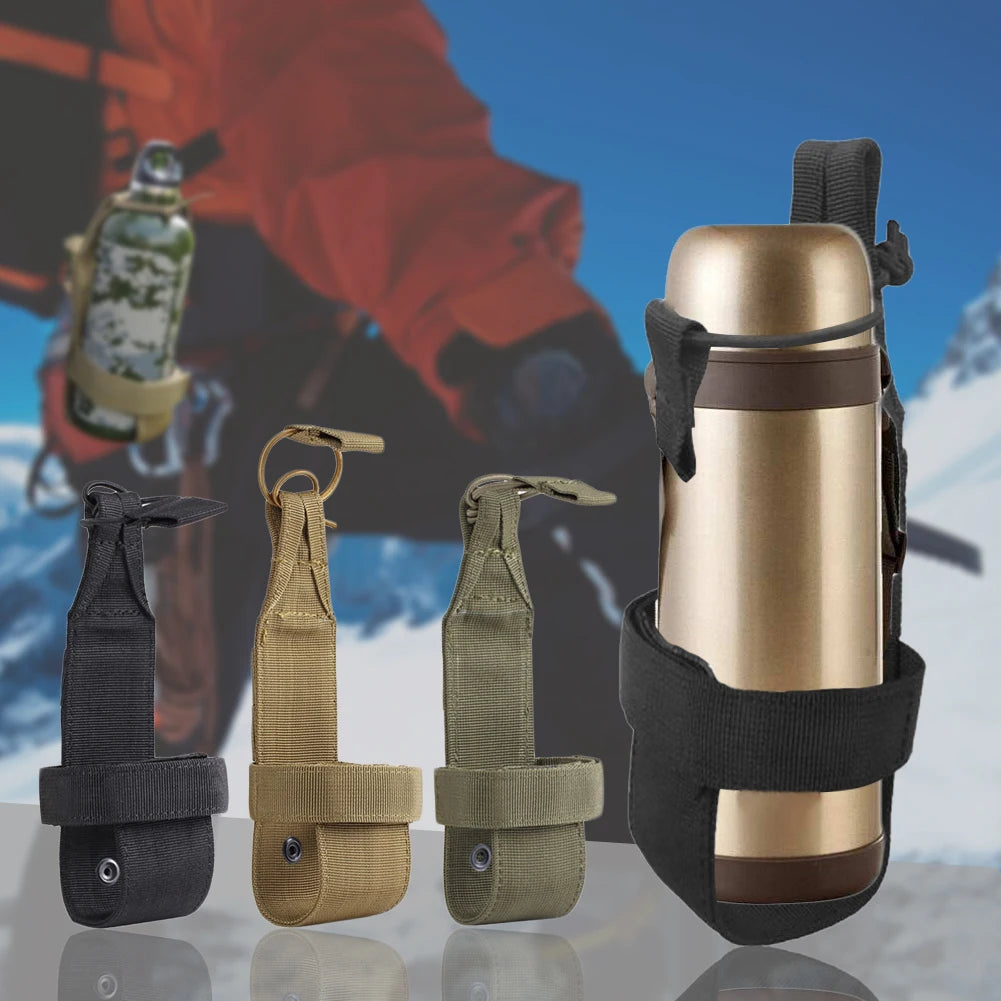 Outdoor Simple Minimalist Water Bottle Holder Belt Set Nylon Bottle Carrier Drink Water Cup Rack Accessories #HY
