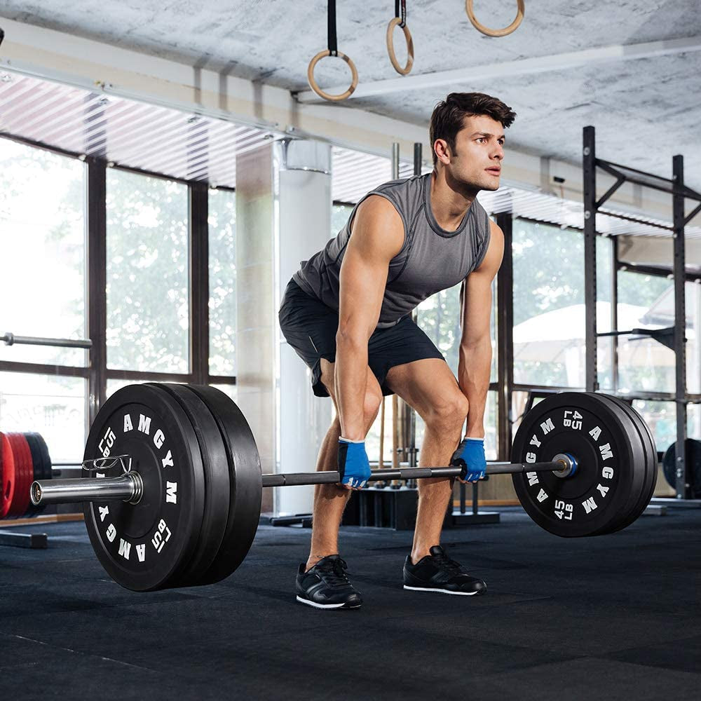 140-650Lb 2" Bumper Plate High Bounce Weight Plates Strength Training | 2" High Bounce Bumper Plates Set, Floor-Protective Weight Plates Set, Barbell Weights for Weight Lifting Home Gym