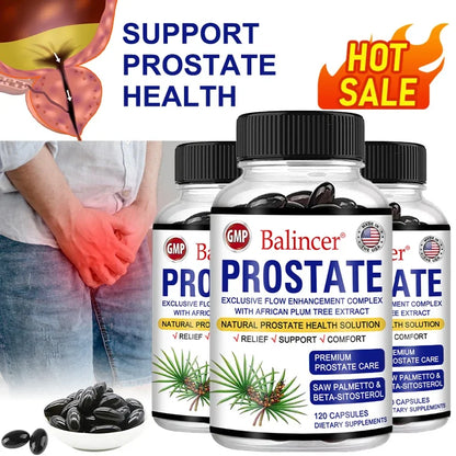 Saw Palmetto Sitosterol Capsules for Men'S Prostate Health, Hair Growth, Men'S Health, Urinary Tract Health, Frequent Urination