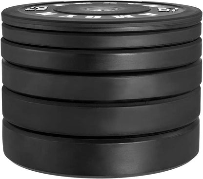 140-650Lb 2" Bumper Plate High Bounce Weight Plates Strength Training | 2" High Bounce Bumper Plates Set, Floor-Protective Weight Plates Set, Barbell Weights for Weight Lifting Home Gym