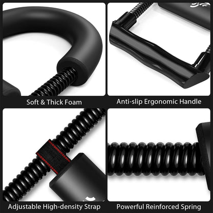 Forearm Strengthener Wrist Exerciser with Adjustable Tension | Improving Strength Forearm Wrist- Hand Developer Arm Grip Workout Strength Trainer Home Gym Workout for Starter and Pro