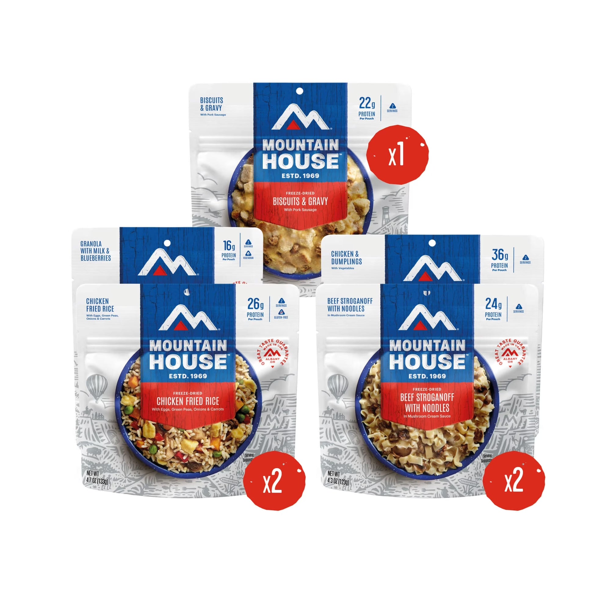3-Day Emergency Food Supply, Freeze-Dried Survival & Emergency Food, 18 Servings