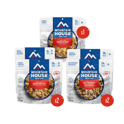 3-Day Emergency Food Supply, Freeze-Dried Survival & Emergency Food, 18 Servings