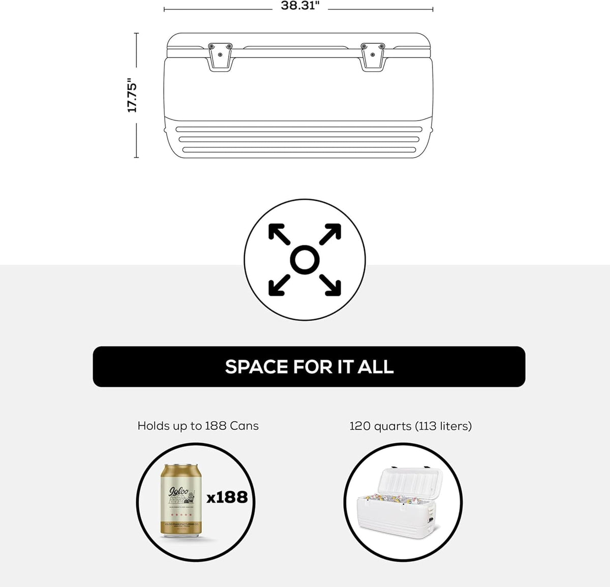 Hard Cooler | Polar & Party Bar Series | Insulated Ice Chests