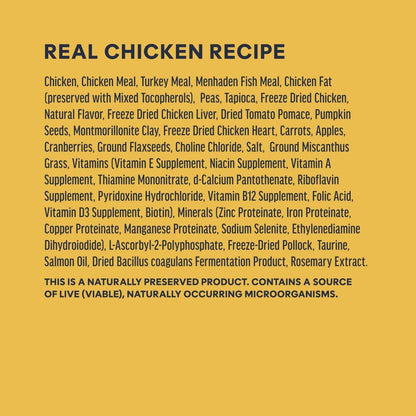Rawboost, Dry Cat Food + Freeze Dried, Real Chicken, 10 Lb Bag | High-Protein Kibble with Freshdried Raw Bites, Grain-Free, Cage-Free Chicken Recipe, Minimally Processed, Complete Nutrition