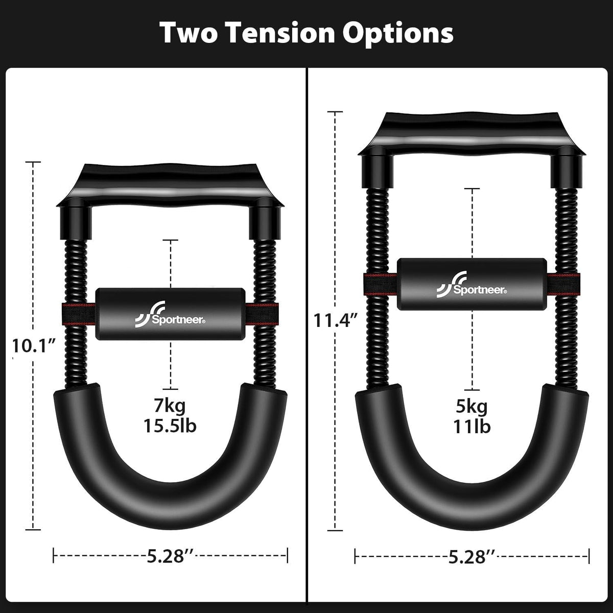 Forearm Strengthener Wrist Exerciser with Adjustable Tension | Improving Strength Forearm Wrist- Hand Developer Arm Grip Workout Strength Trainer Home Gym Workout for Starter and Pro
