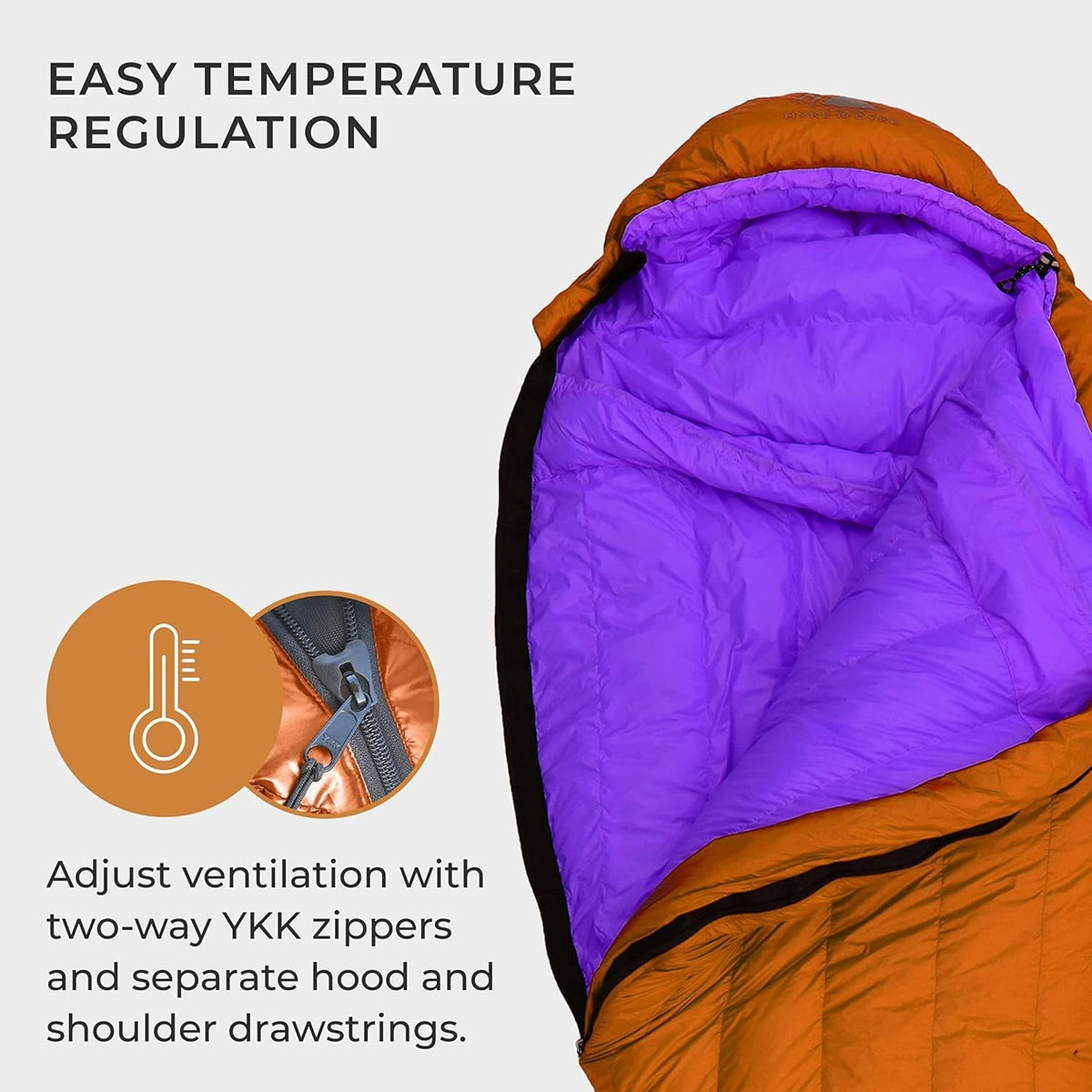 Eolus 30 F Hiking & Backpacking Sleeping Bag - 3 Season, 800FP Goose down Sleeping Bag - Ultralight - Blue/Lime Green - 87In - Long