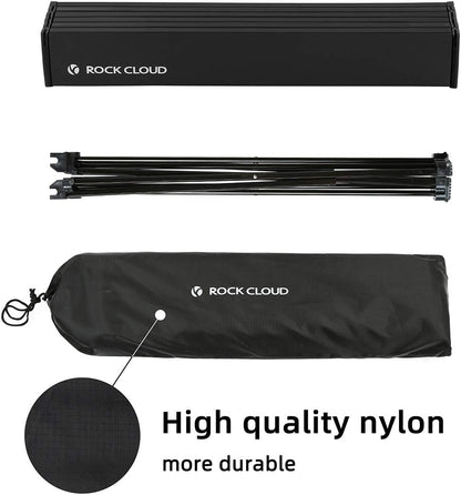Portable Camping Table Ultralight Aluminum Camp Table Folding Beach Table for Camping Hiking Backpacking Outdoor Picnic, Size M