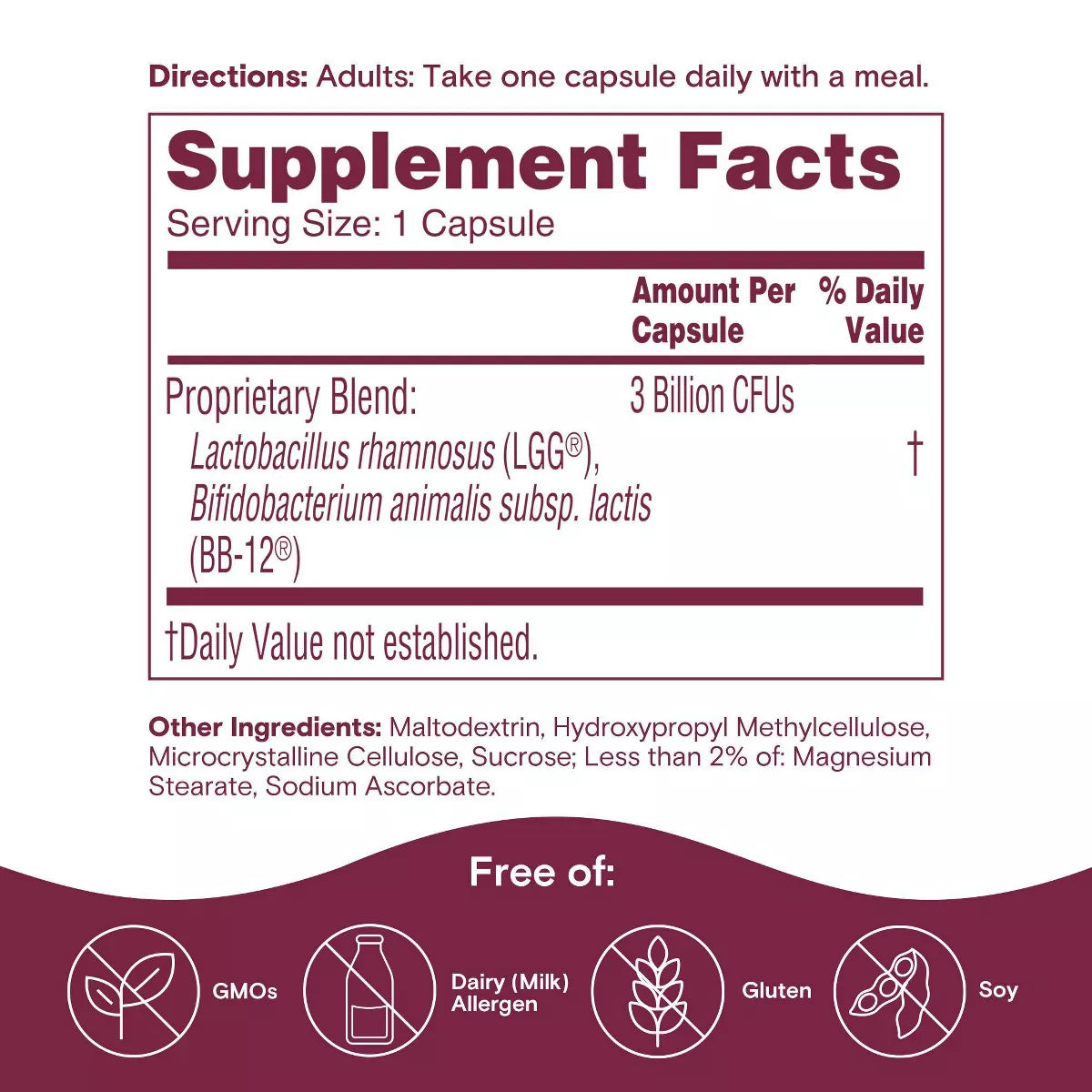 Phillips' Probiotic Colon Health Digestive Health Daily Supplement Capsules - 60Ct