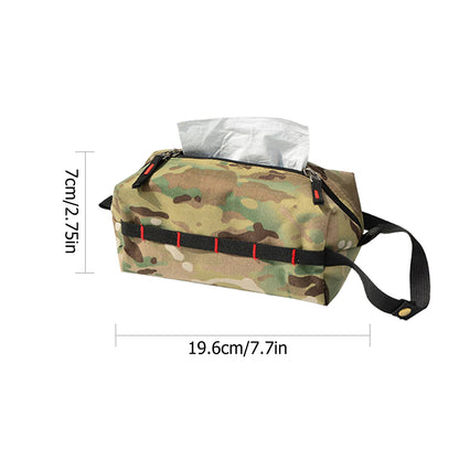 Camping Toilet Paper Holder Bag Camping Tent Folding Toilet Paper Hanging Holder Roll Case Storage Box Bag Outdoor Camping Tools
