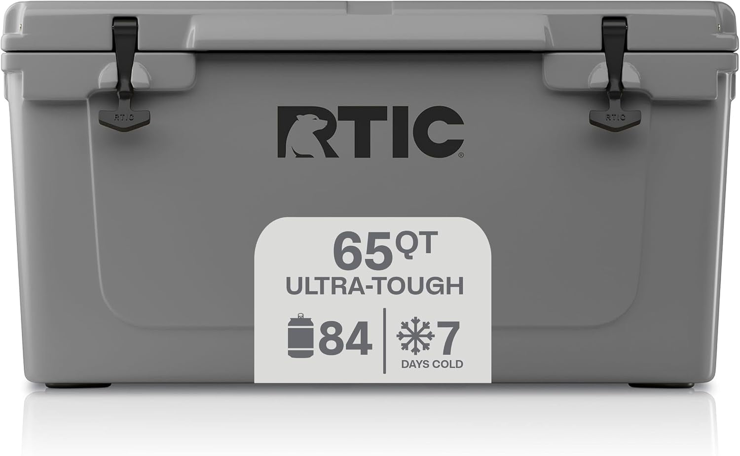 65 QT Ultra-Tough Hard Cooler | Portable Hard Ice Chest Box for Beach, Drinks, Camping, Picnic, Fishing, Boat and Barbecue