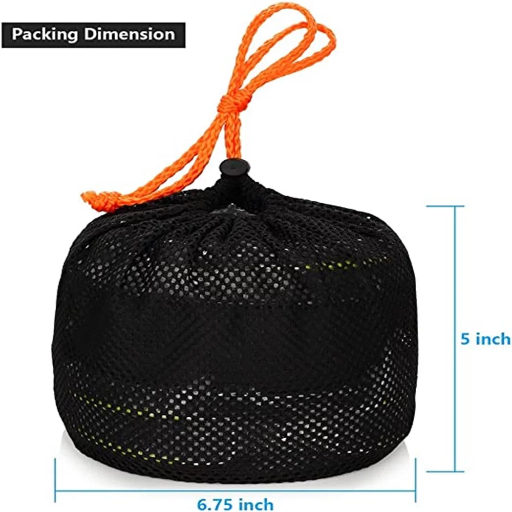 Camping Cookware Set Camping Gear Camp Mess Kit Campfire Utensils Non-Stick Cooking Equipment Lightweight Stackable Pot Pan Bowls with Storage Bag for Outdoor Hiking