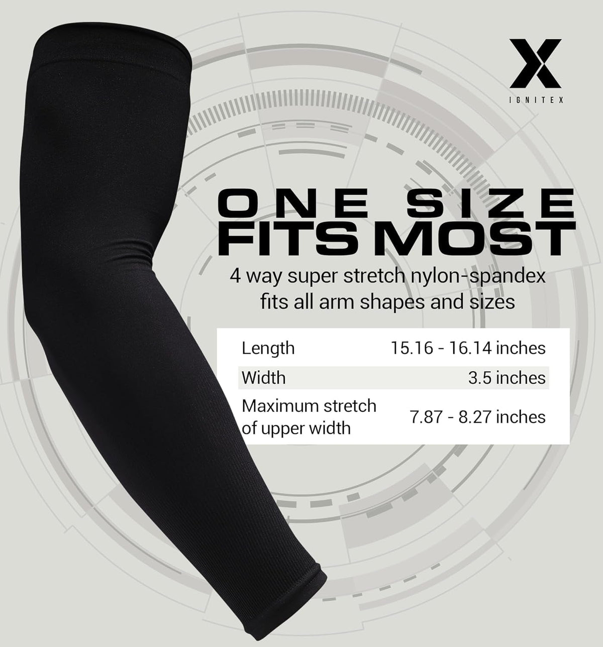 Gaming Arm Sleeves for Men & Women - Low-Friction PC Gaming Sleeve - Arm Compression Support for E-Sports, Volleyball