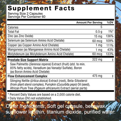 Saw Palmetto Sitosterol Capsules for Men'S Prostate Health, Hair Growth, Men'S Health, Urinary Tract Health, Frequent Urination