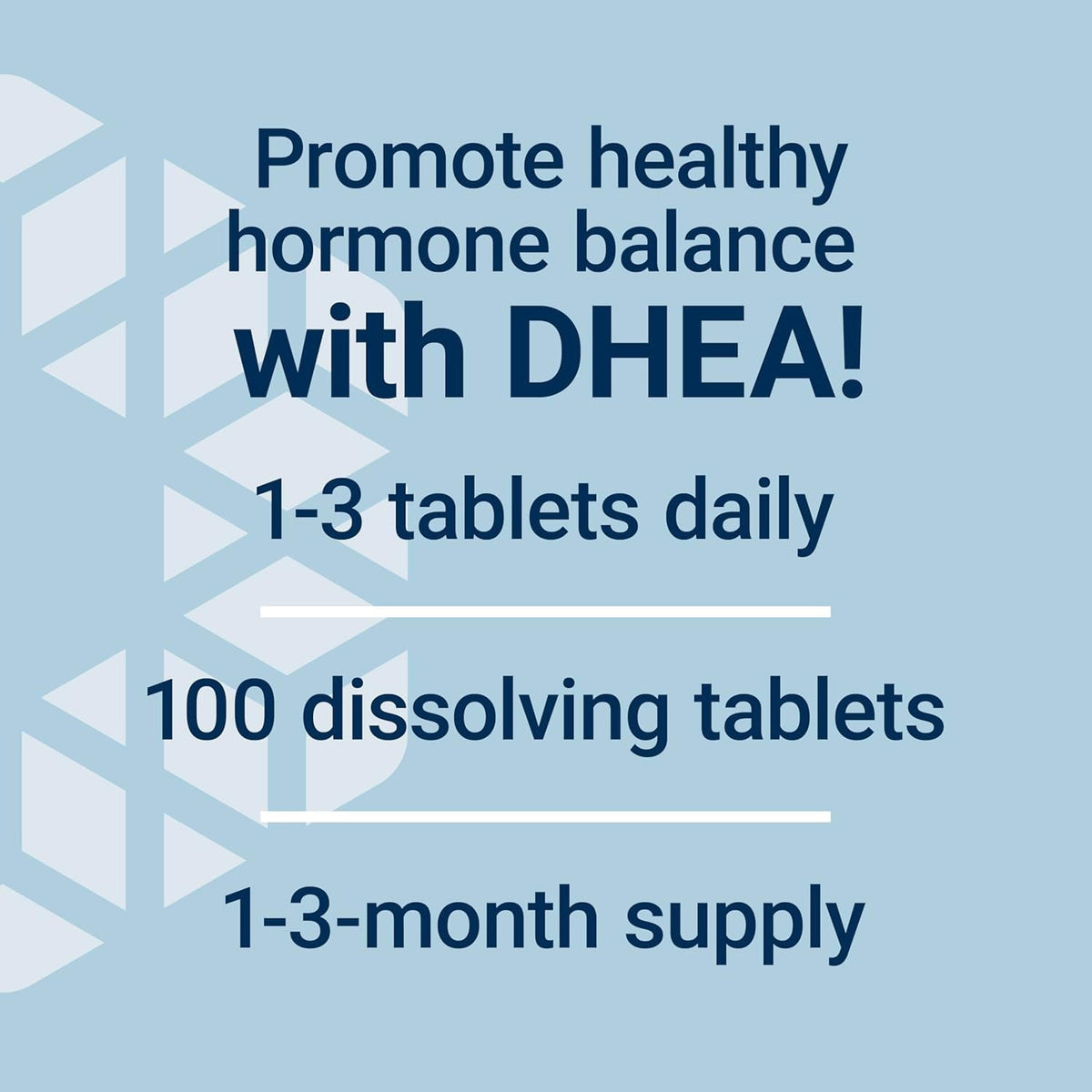DHEA 25 Mg – Hormone Balance Supplement, Memory, Muscle Health, Bone Health, Men’S Health, Women’S Health, Gluten-Free, Non-Gmo, Vegetarian, 100 Dissolve-In-Mouth Tablets | Dissolve-In-Mouth Tablet for Hormone Balance, Memory, Muscle Mass & Bone Density, Gluten-Free & Non-Gmo