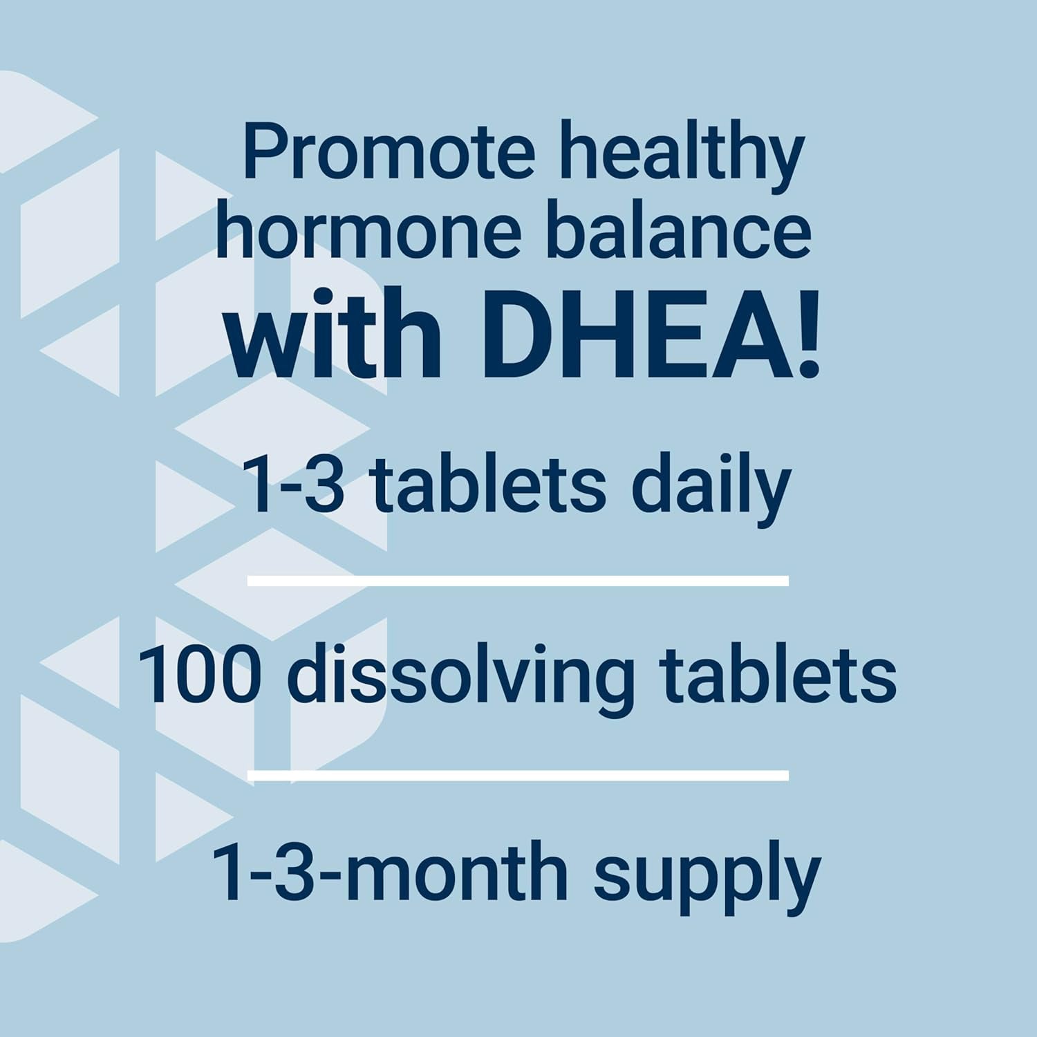 DHEA 25 Mg – Hormone Balance Supplement, Memory, Muscle Health, Bone Health, Men’S Health, Women’S Health, Gluten-Free, Non-Gmo, Vegetarian, 100 Dissolve-In-Mouth Tablets | Dissolve-In-Mouth Tablet for Hormone Balance, Memory, Muscle Mass & Bone Density, Gluten-Free & Non-Gmo