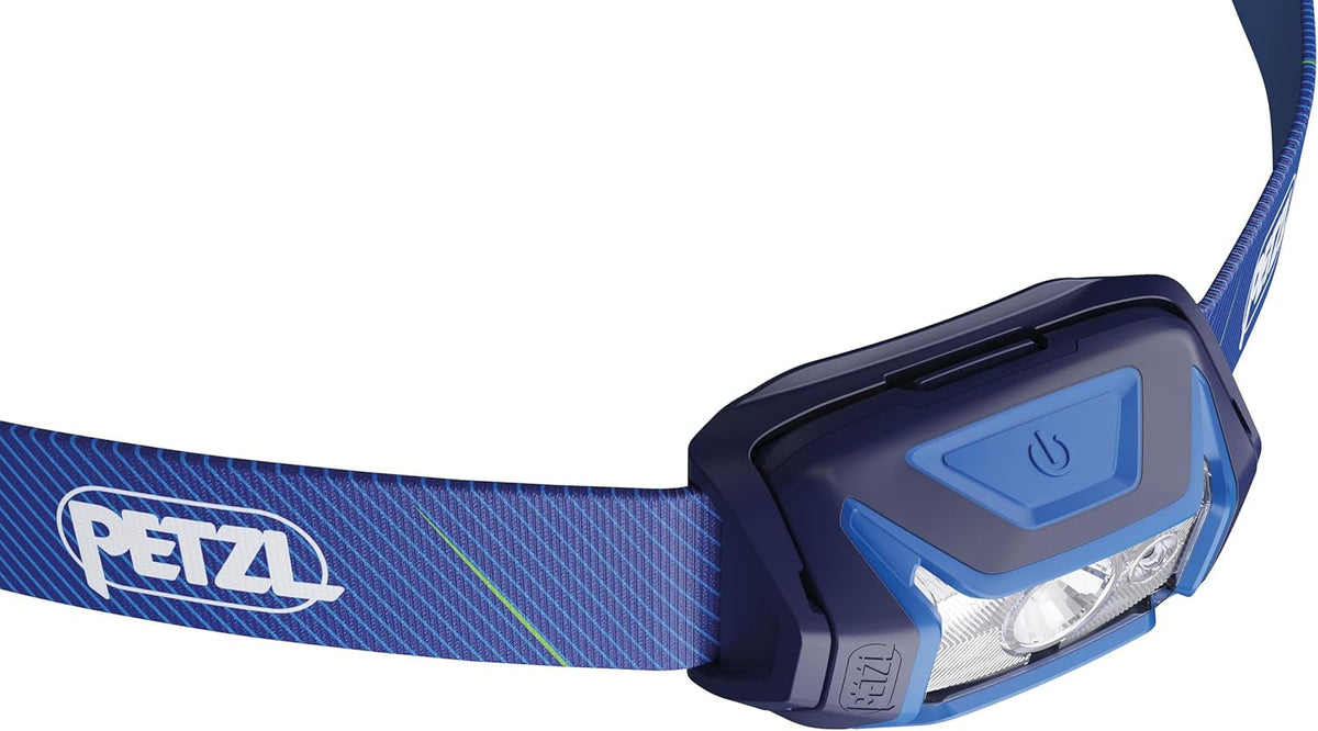PETZL Tikka Headlamp - Blue | Compact, 350 Lumen Light with Red Lighting, for Hiking, Climbing, Running, & Camping