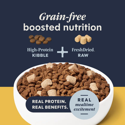 Rawboost, Dry Cat Food + Freeze Dried, Real Chicken, 10 Lb Bag | High-Protein Kibble with Freshdried Raw Bites, Grain-Free, Cage-Free Chicken Recipe, Minimally Processed, Complete Nutrition
