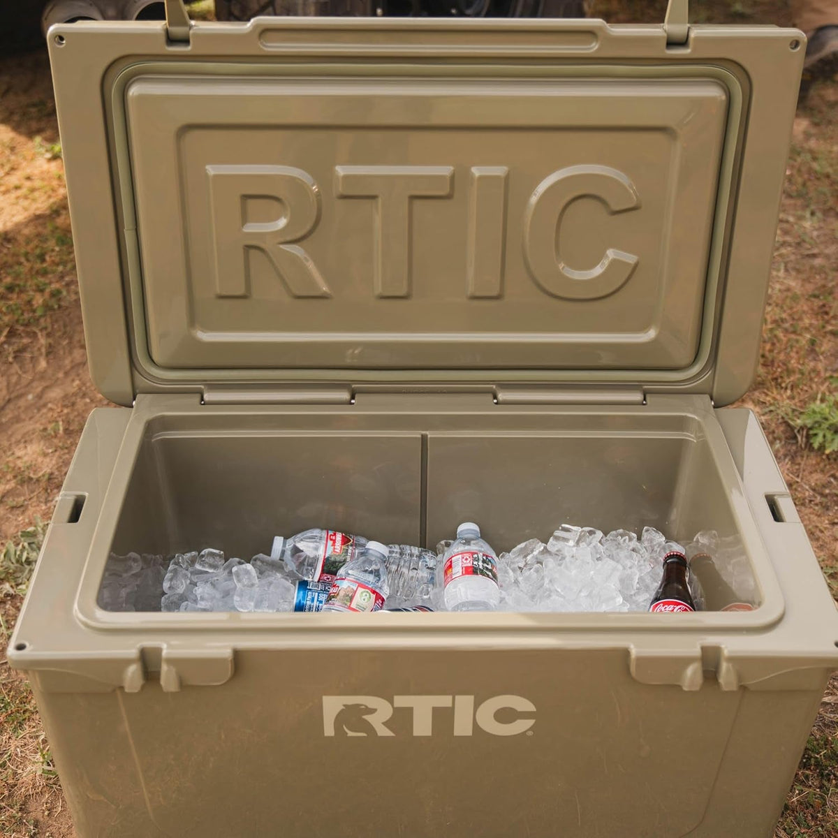 65 QT Ultra-Tough Hard Cooler | Portable Hard Ice Chest Box for Beach, Drinks, Camping, Picnic, Fishing, Boat and Barbecue