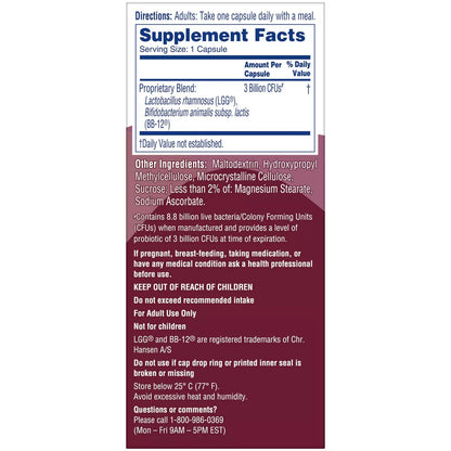 Phillips' Probiotic Colon Health Digestive Health Daily Supplement Capsules - 60Ct