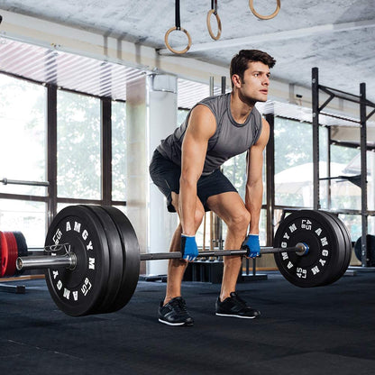 140-650Lb 2" Bumper Plate High Bounce Weight Plates Strength Training | 2" High Bounce Bumper Plates Set, Floor-Protective Weight Plates Set, Barbell Weights for Weight Lifting Home Gym